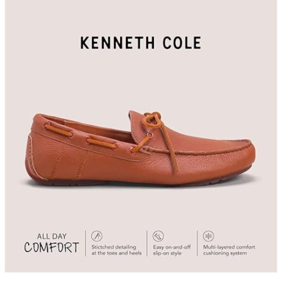 Gentle Souls by Kenneth Cole Men's Nyle Driver Boat Shoes Cushioned for All-Day - Picture 2 of 6